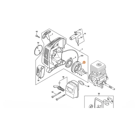 STIHL  Rolka linki 4601 195 0400